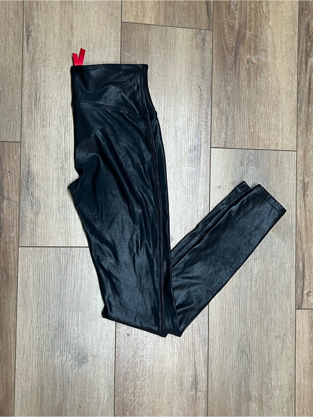 SPANX Black Faux Leather Leggings Women’s Small